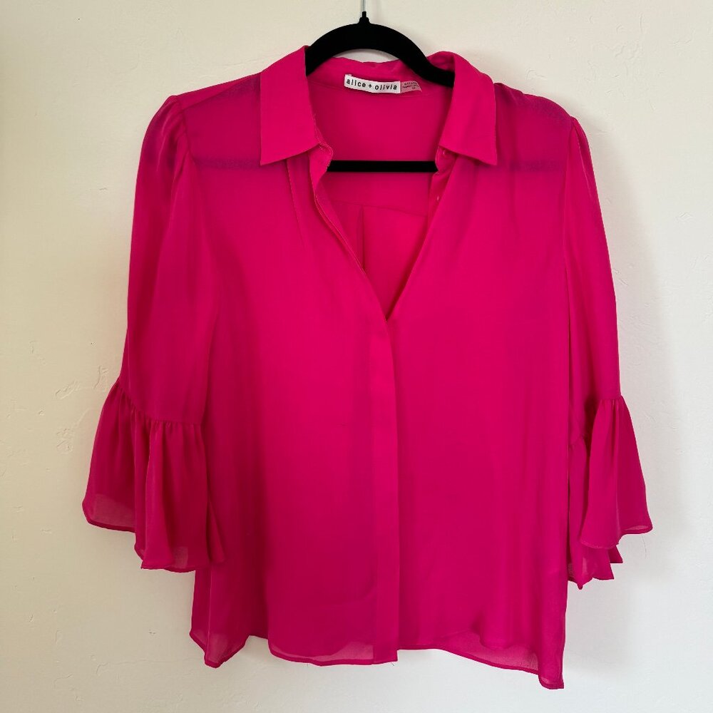 Alicia & Olivia Hot Pink Blouse